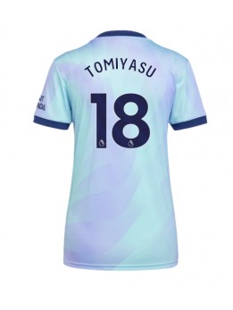 Billige Arsenal Takehiro Tomiyasu #18 Tredjedrakt Dame 2024-25 Kortermet